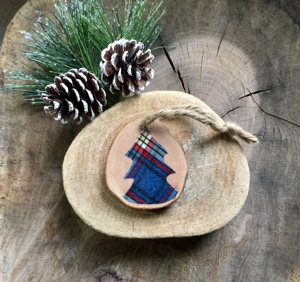 Blue Plaid Tree